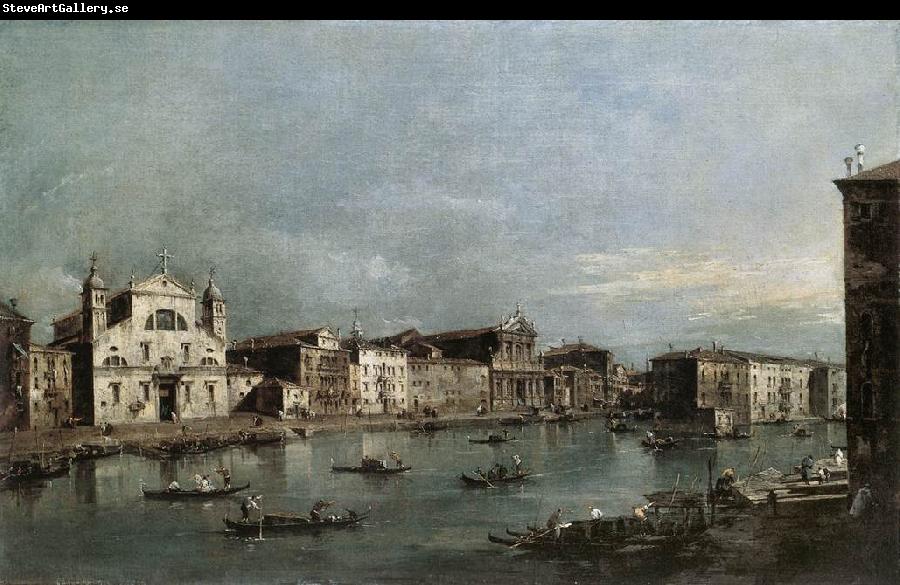 GUARDI, Francesco The Grand Canal with Santa Lucia and the Scalzi dfh